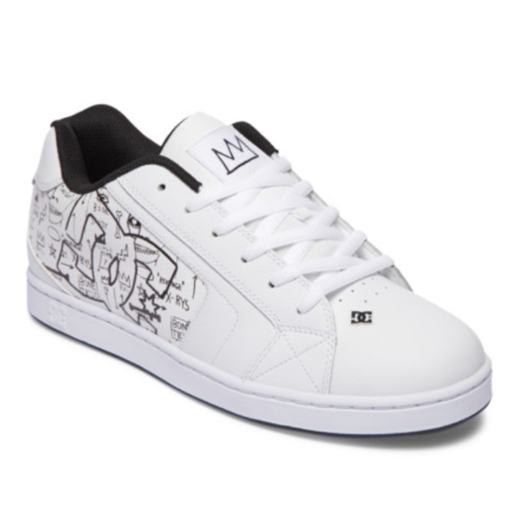 DC Basquiat Net Leather Sneakers Mens 11 US NWT
